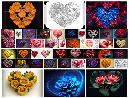 Floral Splendor: Heart-Filled Flower Designs for Valentine’s Day