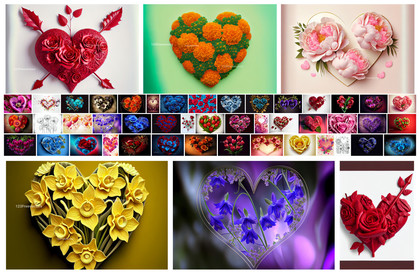 The Blooming Heart: 50 Floral Infused Valentine Designs