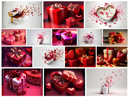 Spreading Love: Valentines Day Gift Backgrounds for Heartfelt Celebrations