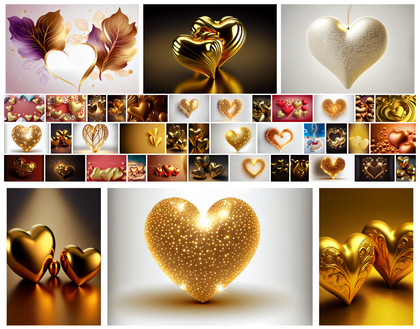 Golden Heartbeat: Expressions of Love in Gold