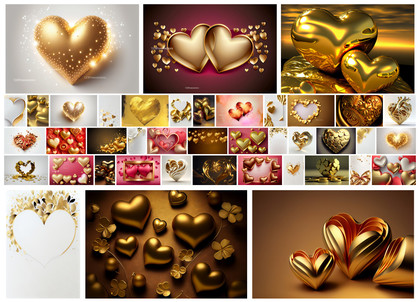 Heartfelt Radiance: Where Gold Meets Emotion