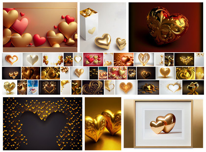Captivating Visions of Gold: The Hearts Radiance