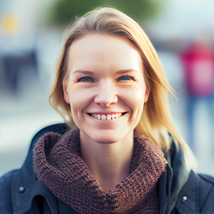 Smiling Young Woman Image