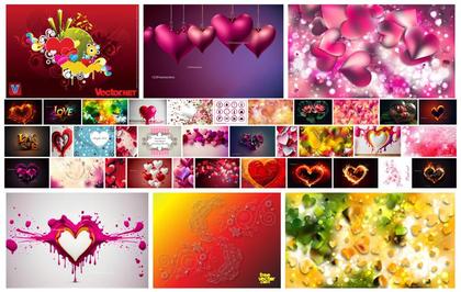 Artistry of Love Expressions in Colors and Shapes