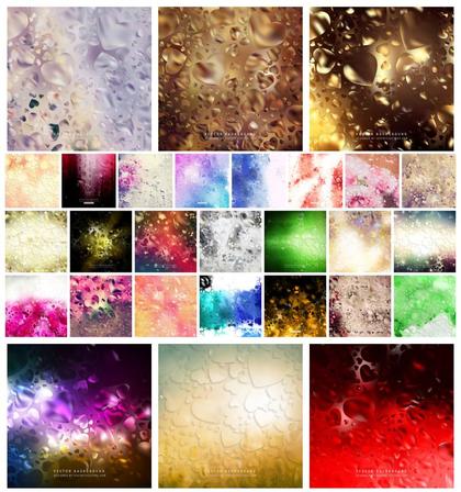 Shades of Passion Heart Backgrounds in Abstract Tones