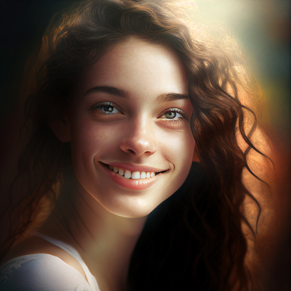 Beautiful Smiling Young Woman