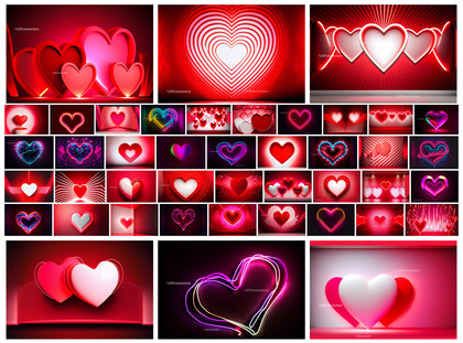 Neon Nights of Love Valentines Day in Vivid Colors