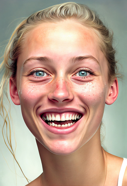 Smiling Woman Illustration