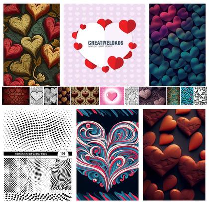 Hearts in Patterns A Symphony of Shape and Style