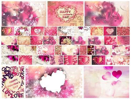 Romantic Elegance The Pink and Beige Heart Collection