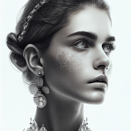 Woman Face in Jewellery