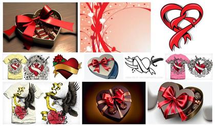 Heart-Shaped Ribbon Collection: A Creative Compilation of Romantic Designs