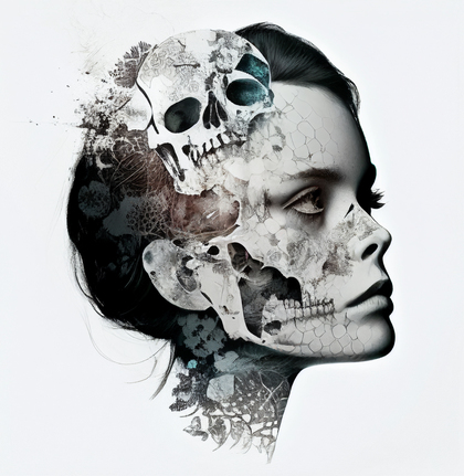 Skull Woman Image