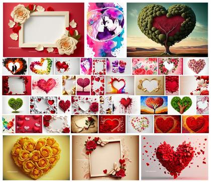 Captivating Valentines Day Heart Greeting Card Designs