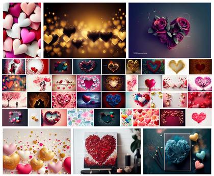 Hearts Aglow Romantic Design Collection
