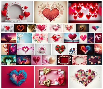 Captivating Valentines Day Heart Background Designs
