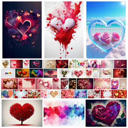 Heartfelt Valentines Day Graphics Crafting Emotions Through Design