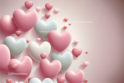 Valentines Day Background with Hearts