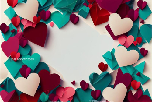 Valentines Day Holiday White Background
