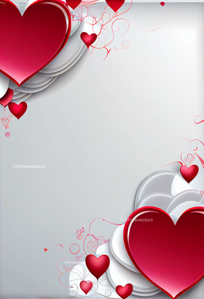 Lovely Valentines Day Background with Hearts