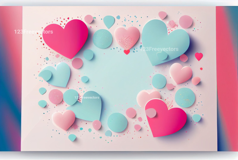 Valentines Day Holiday Background Greeting Card