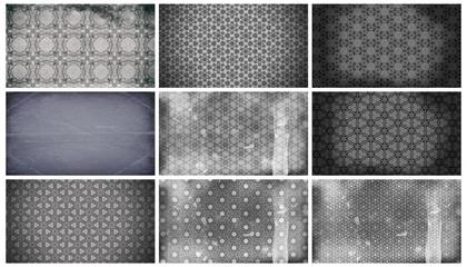 Timeless Elegance Dark Grey Vintage Patterns