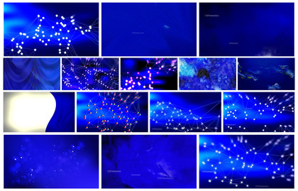 Royal Blue Blurs Unveil 15 Abstract Background Symphonies