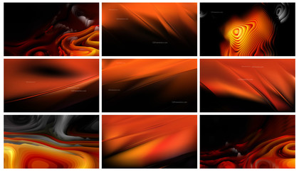 Abstract Cool Orange Lines A Vibrant Design Canvas