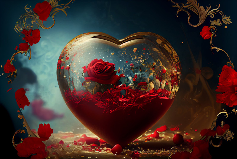 Beautiful Valentines Day Greeting Card