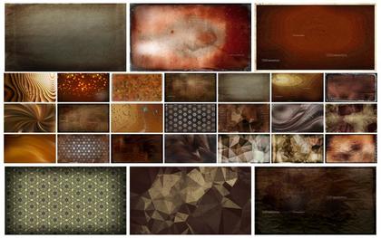 The Dark Brown Collection: A Creative Assortment of 40+ Background Designs
