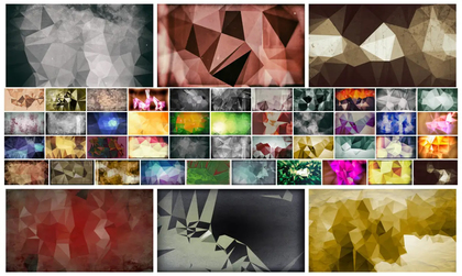 40+ Grunge Polygonal Background Designs: A Creative Collection