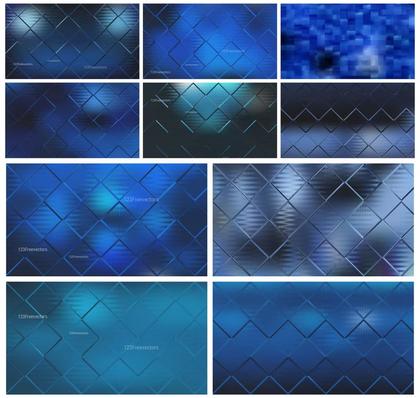 Discover a Stunning Collection of Dark Blue Geometric Square Background Designs
