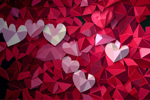 Valentines Day Polygonal