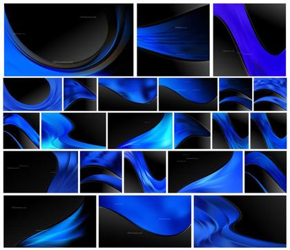 Explore the Enchanting World of Abstract Cool Blue Wave Business Background Designs!
