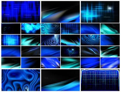 A Creative Collection of Cool Blue Background Designs