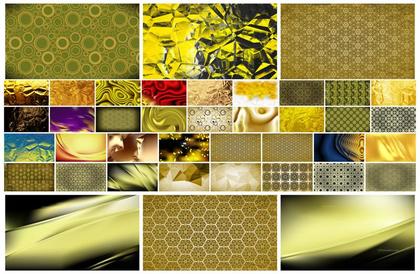 Dazzling Gold: A Creative Collection of 40 Abstract Background Designs