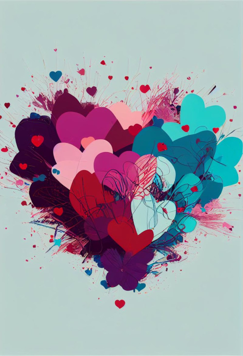Valentines Day Holiday White Background
