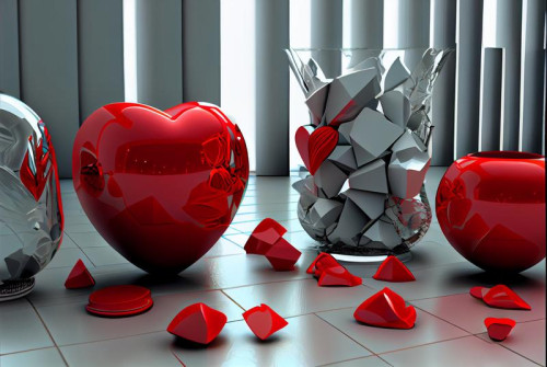 Valentines Day 3D Background