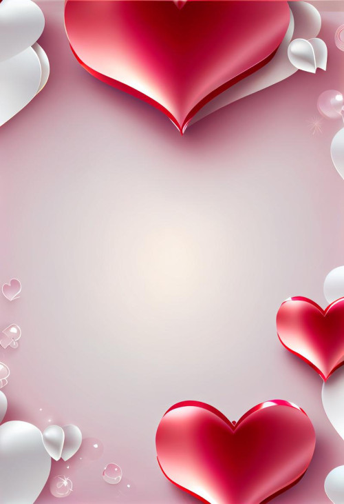 Valentines Background with Hearts