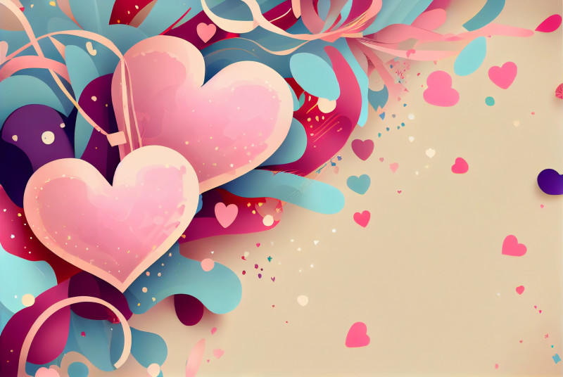Valentines Holiday Background Greeting Card