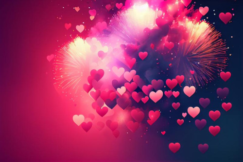Valentines Holiday Background Greeting Card