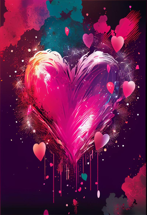 Valentines Holiday Background Greeting Card