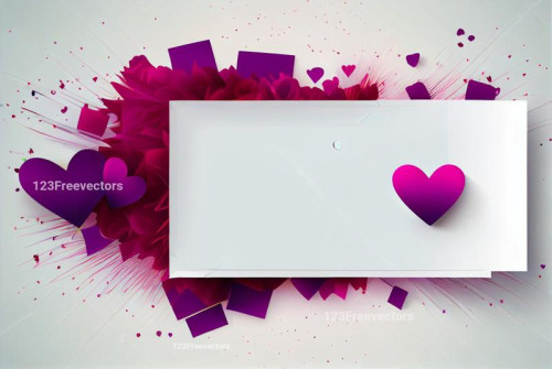 Valentines Day Holiday White Background