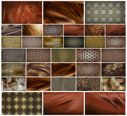 Earthy Allure: Dark Brown Designs from Wood to Shiny Diagonal Lines & Vintage Patterns