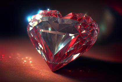 Valentines Day Diamonds Background