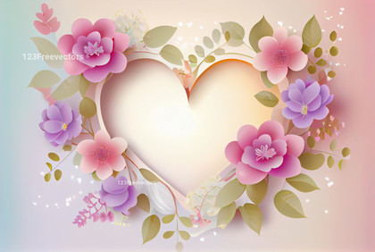 Floral Valentine Heart