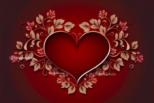 Floral Valentine Heart
