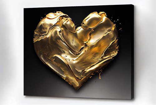 Gold Foil Heart