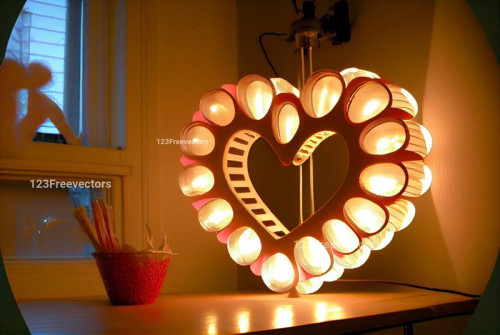 Valentines Heart Fairy Lights