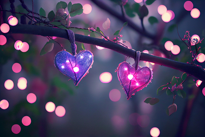 Valentines Heart Fairy Lights